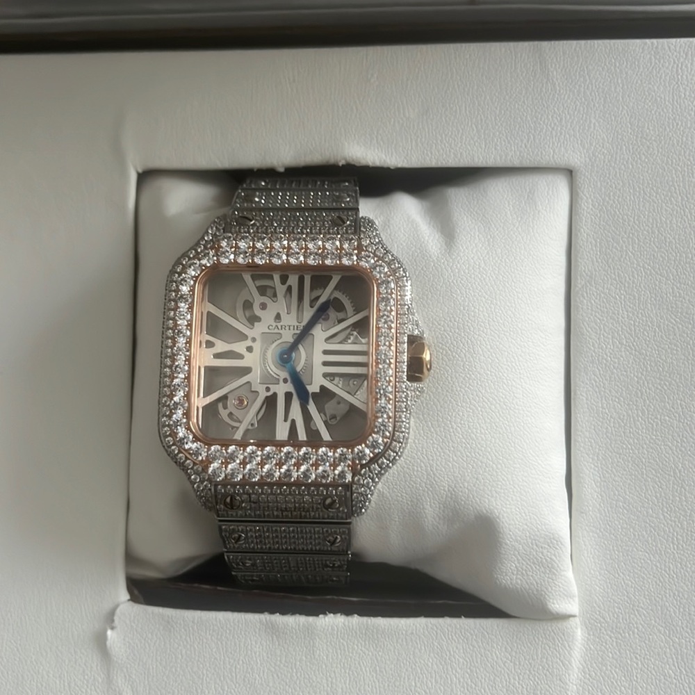 Rose gold Cartier Skelton